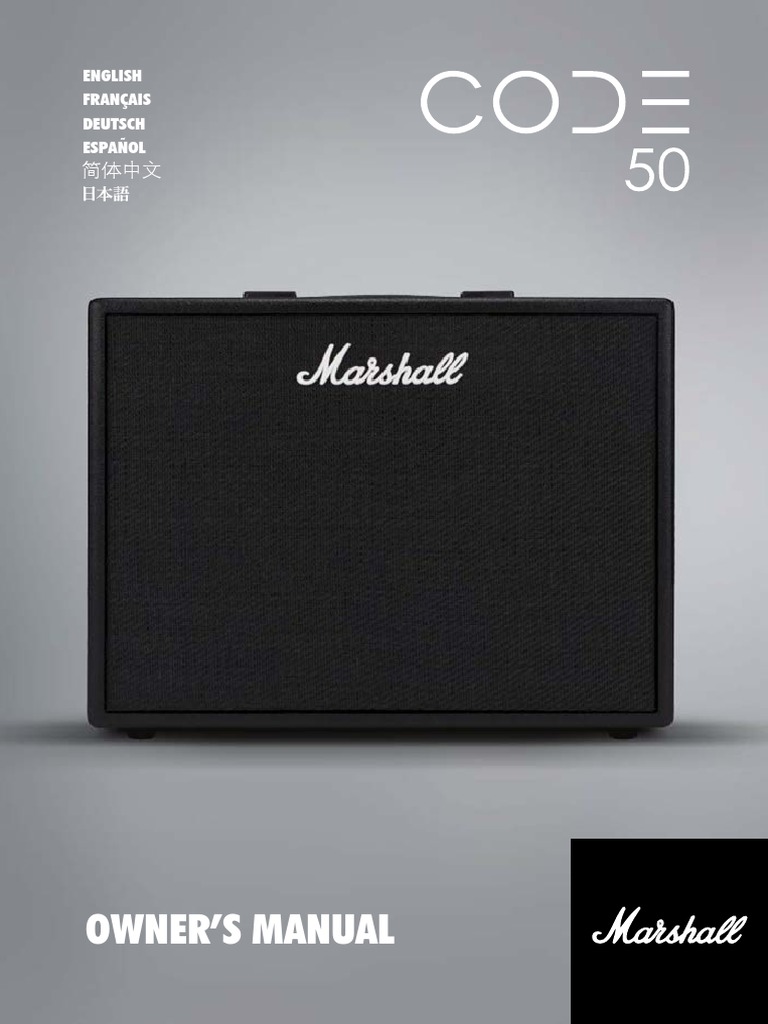 Manual MARSHALL CODE | PDF | Sound Technology | Sound Recording