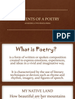 Elements of A Poetry: Analyzing A Two-Stanza Poem