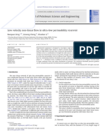 Low Velocity Non-linear Flow in Ultra-low Permeability Reservoir