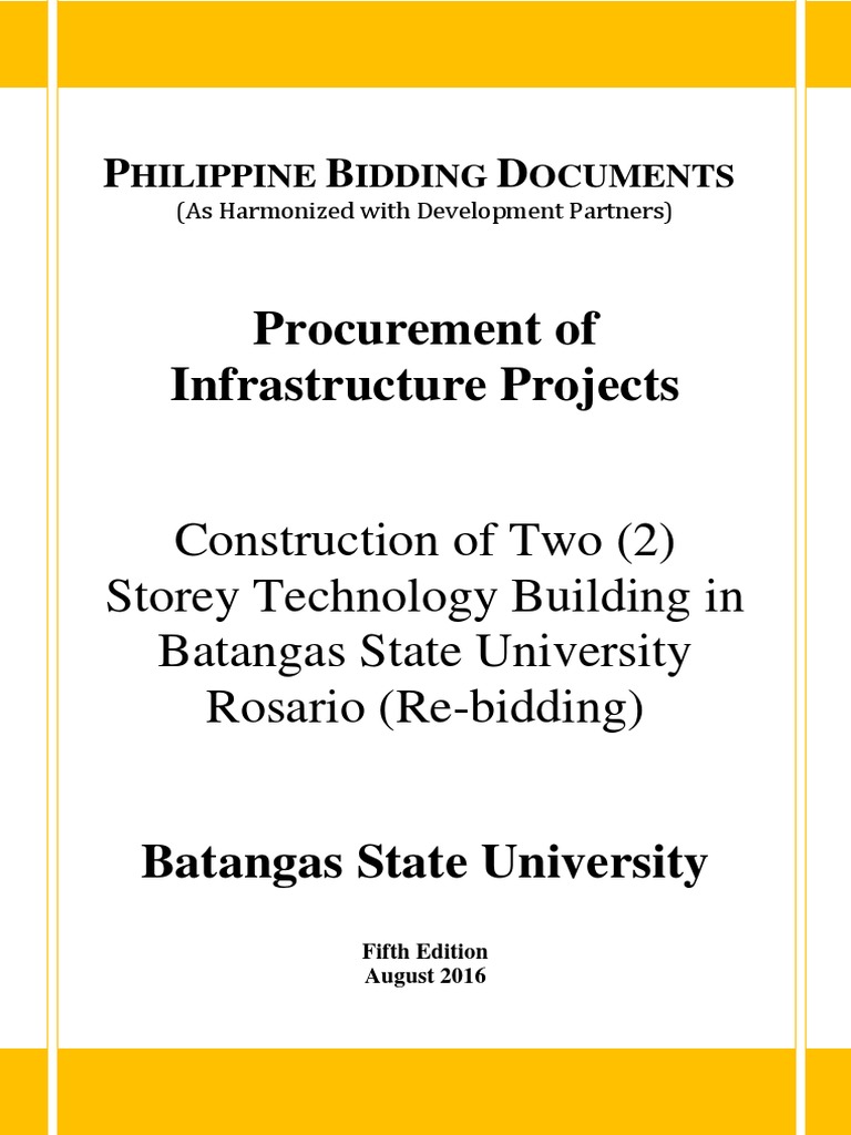 Philippine Bidding Documents for Infrastructure | PDF | Joint Venture ...