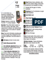 Coating Thickness Gage Instruction Manual v. 4.0: Operation: Press Either Button To Power-Up