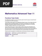 Mathematics Advanced Year 11 Topic Guide Functions