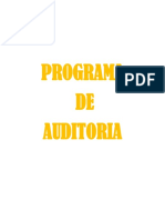 Programa de Auditoria