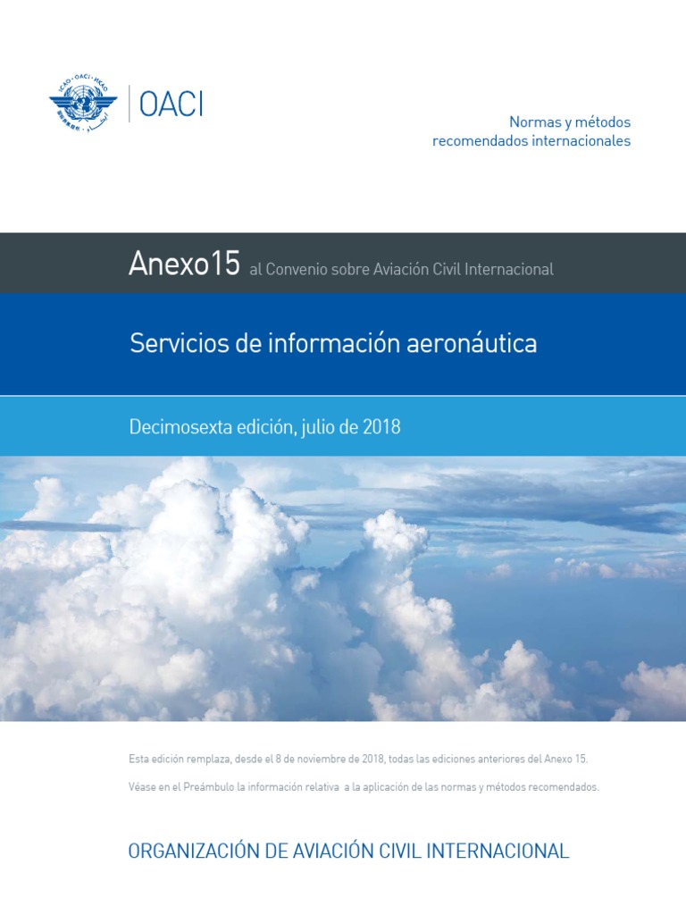 Anexo 15 2018 | PDF | Tratado | Aeropuerto