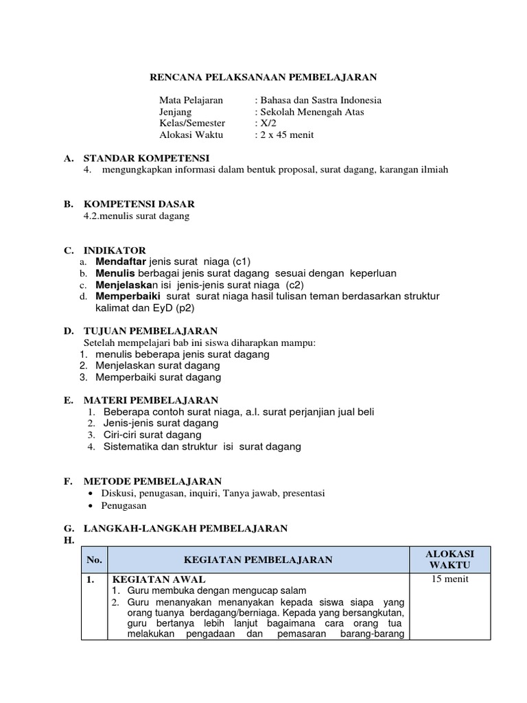 Rpp Surat Niaga Docx