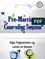 PRE MARRIAGE COUNSELING Lecture Tagalog