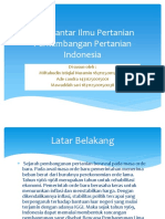 Perkembangan Pertanian Di Indonesia