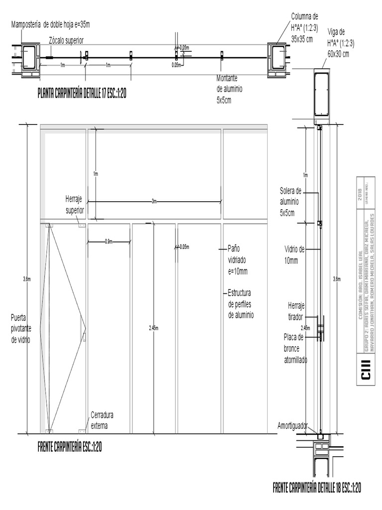 Puerta Pivot | PDF | Materiales de construcción | Ingeniería de Edificación