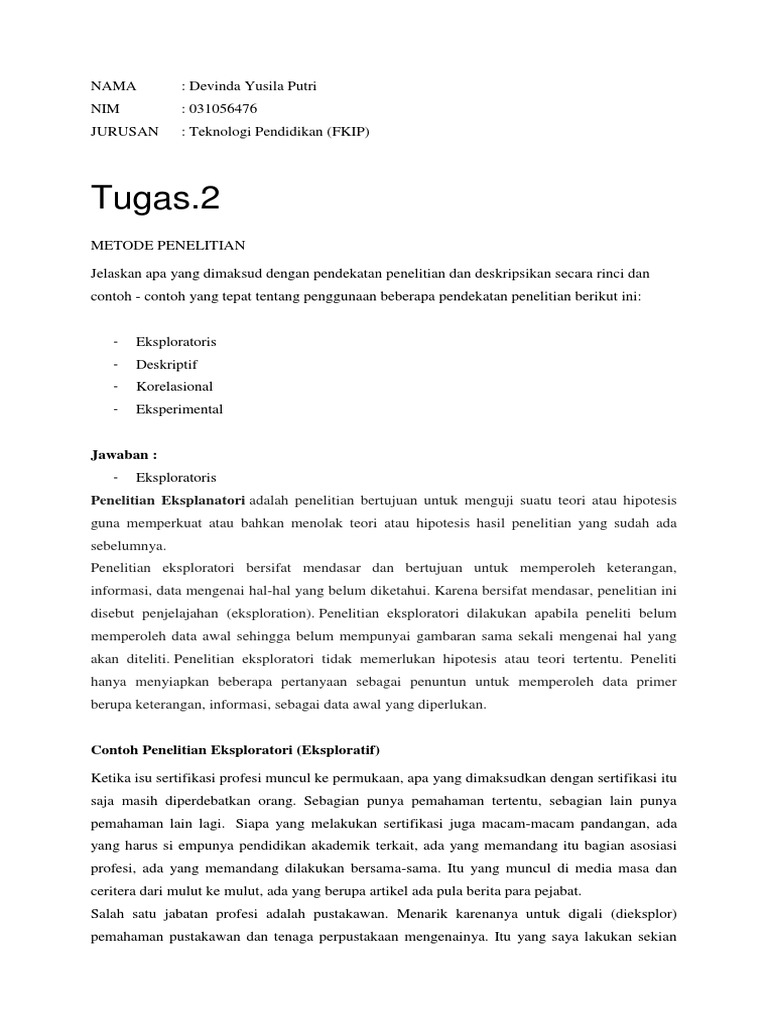 Tugas 2 Metode Penelitian Docx