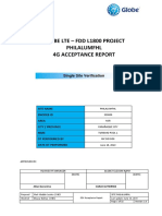 Lte l1800 Philalum SSV Acceptance Report