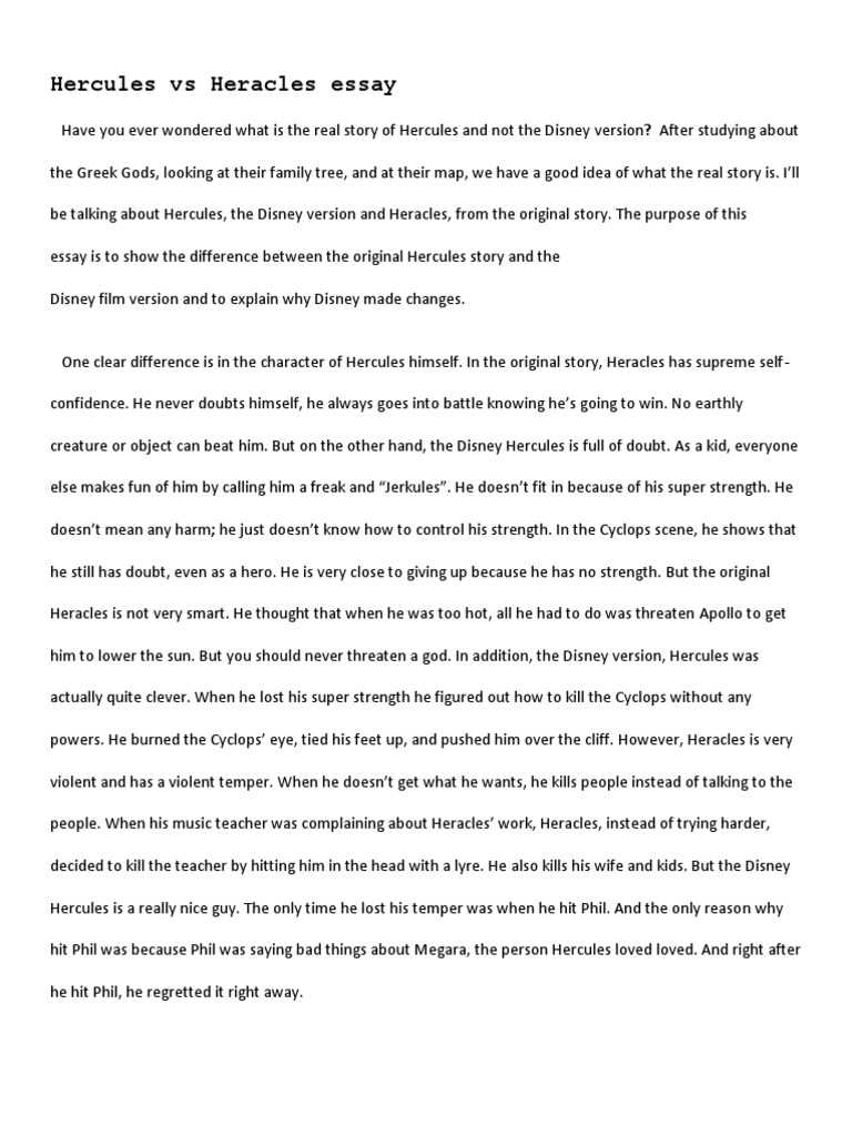 Hercules Vs Heracles Essay Greek Mythology Ancient Greek Religion