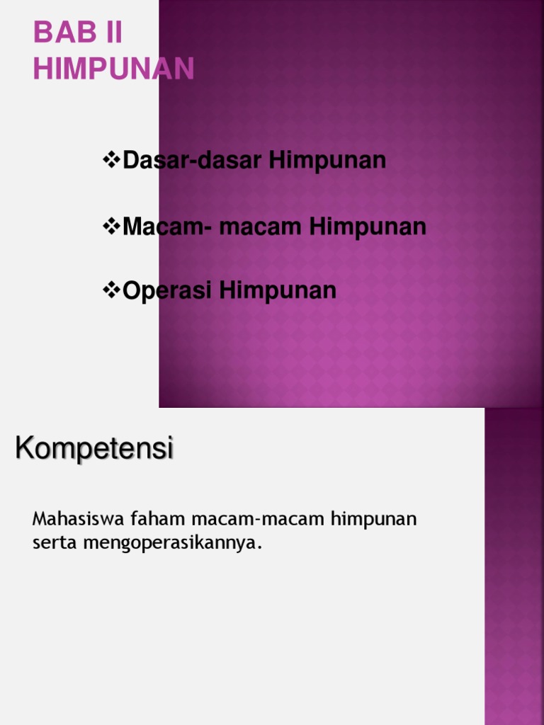 1 2 Himpunan