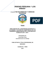 TESIS - IMPLICANCIAS DE LA DESCENTRALIZACIÓN EN LA AUTONOMÍA Y COLISIÓN DE COMPETENCIAS EN LOS GO.docx