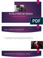 Evolution of Media from Pre-Industrial to Digital Age