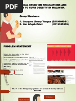 An Analytical Study On Regulations and Measures To Curb Obesity in Malaysia