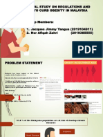 An Analytical Study On Regulations and Measures To Curb Obesity in Malaysia