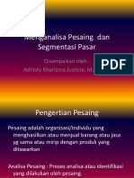 Menganalisa Pesaing Dan Segmentasi Pasar