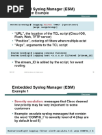 Embedded Syslog Manager (ESM) : Configuration Example