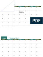 Academic Calendar (2019)