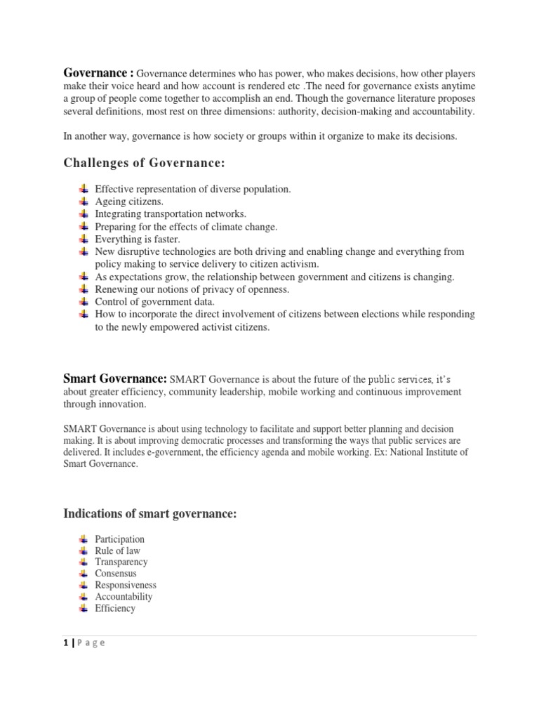 Smart Governance for Future Services | PDF