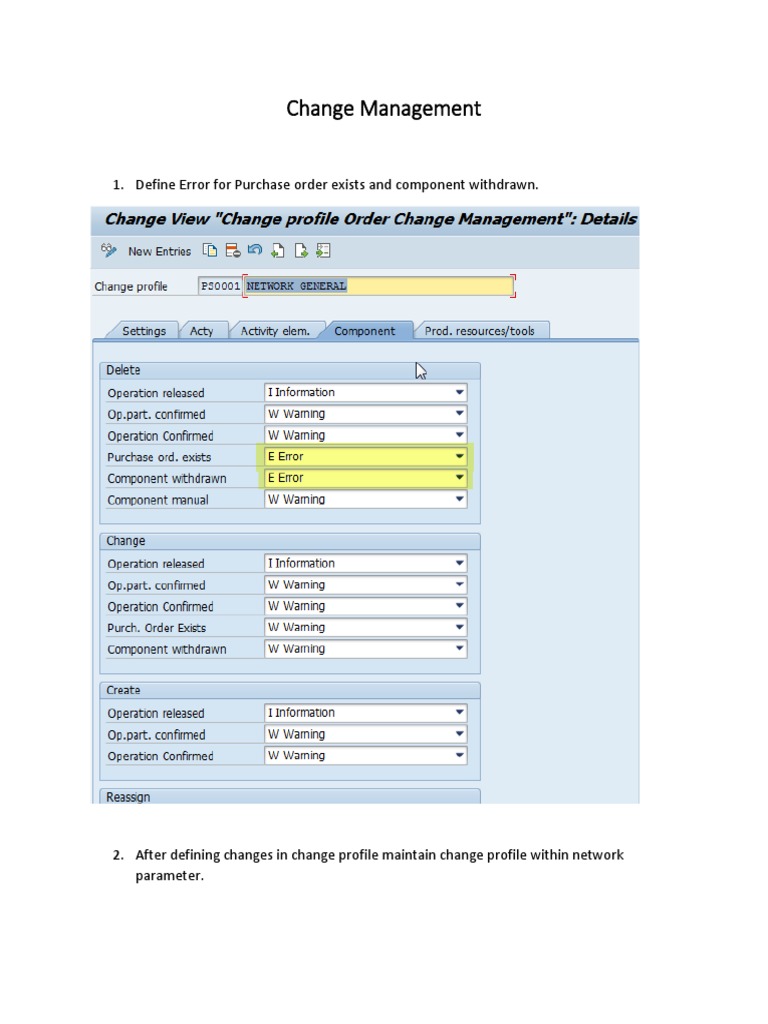 Change Management | PDF