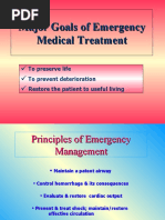 Major Goals of Emergency Medical Treatment