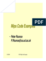 Mips Code Examples: - Peter Rounce