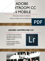 Adobe Lightroom CC in Mobile: Discussion About Its Features How To Create New and Edited Picture