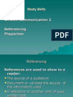 1MIT0110 SSM 4 Written Communication - Referencing and Plagiarism