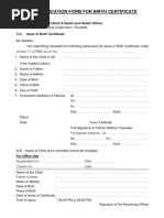 Birth Application Form