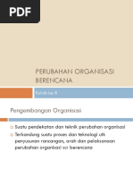 8 Perubahan Organisasi Berencana