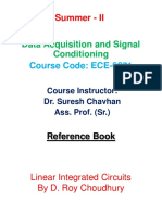 Summer - II: Data Acquisition and Signal Conditioning