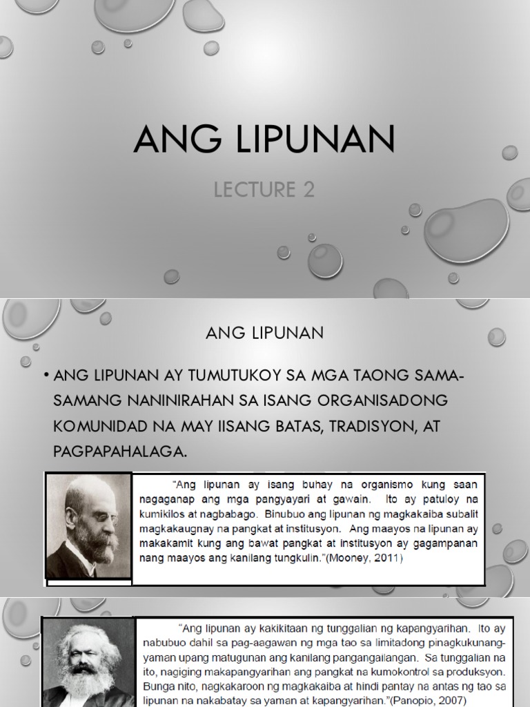Ang Lipunan | PDF