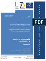 Raport Interimar de Conformitate Runda IV de Evaluare Privind Romania