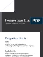 Pengertian Bisnis