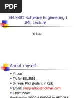 EEL5881 Software Engineering I UML Lecture: Yi Luo