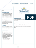 Webinar Creating Effective Communication PDF
