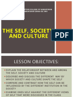 The Self Society Culture