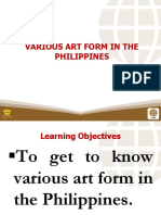 Various Art Form in The Philippines