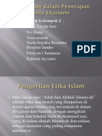 Etika Islam Dalam Penerapan Ilmu Ekonomi