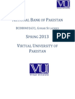 NATIONAL BANK OF PAKISTAN INTERNSHIP REPORT