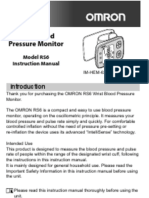 Omron RS6 Wrist Blood Pressure Monitor Instruction Manual (English)