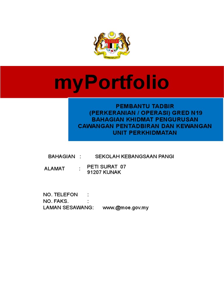 Myportfolio Pt Po N19harijah Binti I Jaukarani Pdf