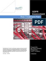 Risk Treatment Plan: GDPR Assessment