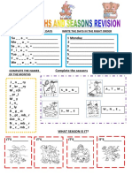 Days Months and Seasons Revision PDF