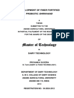 PRIYANKA S Thesis On Probiotic Shrikhand Very Importand PDF