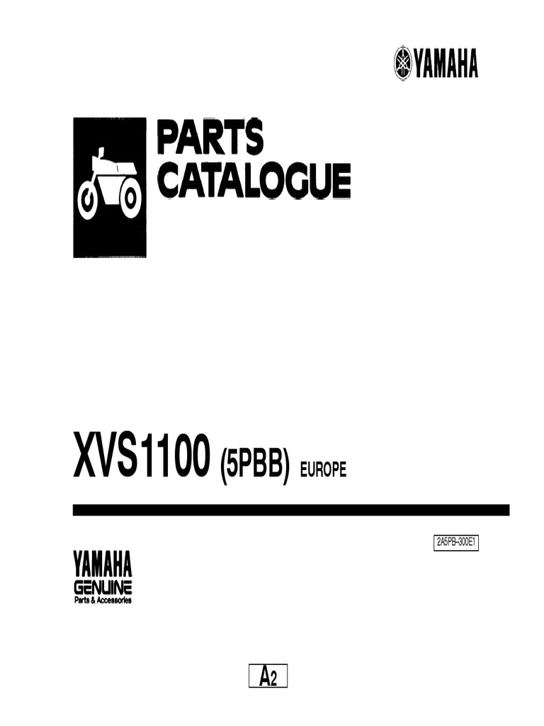 Yamaha XVS1100 Parts Catalogue | PDF | Clutch | Screw