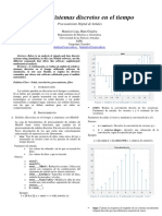 Sistemas y Señales Discretas en El Tiempo MATLAB