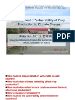 Assessment of Vulnerability of Crop Production To Climate Change