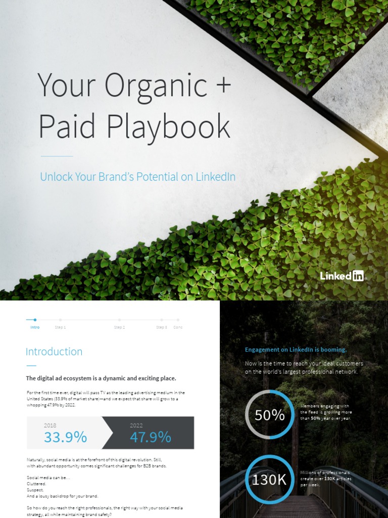 Linkedin Organic and Paid Playbook PDF | PDF | Linked In | Advertising